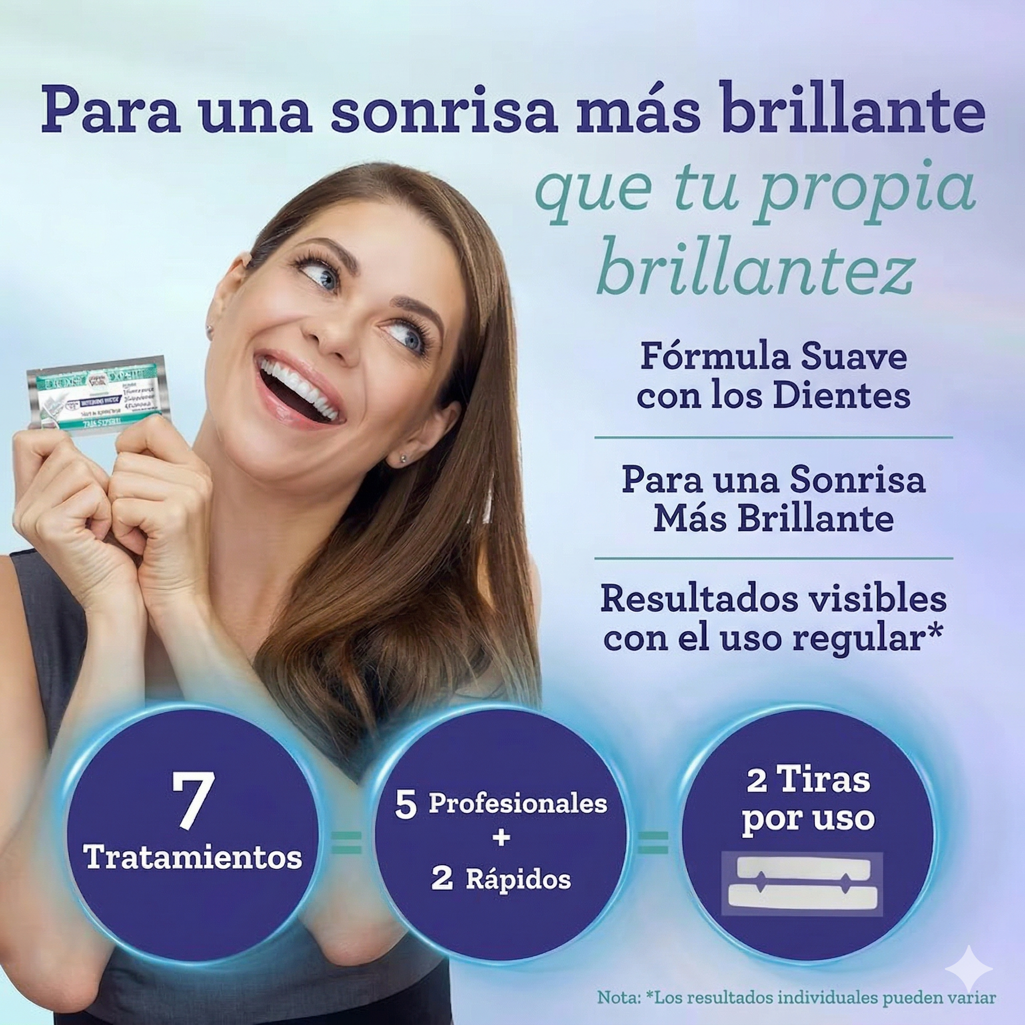 LumoraLuxy Tiras blanqueadoras Dientes blancos